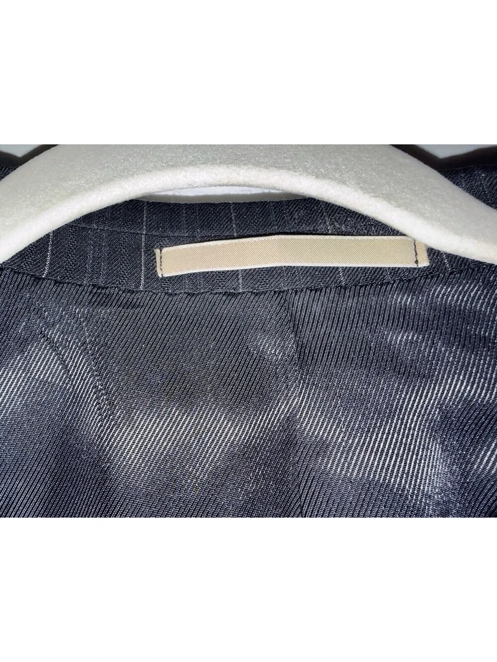 Burberry London Suit Jacket Mens 46 Blue Check Wool Kensington Boyds Regular Fit